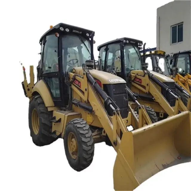 CAT 420F Mini Loader 4WD Tractor with Front End Loader For Construction / 4 Wheel Drive Front Wheel Loaders Tractors