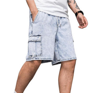 Pantalones cortos de mezclilla para hombre de diseño personalizado OEM ropa de verano de algodón transpirable con impresión de logotipo y fabricación de etiqueta privada - Product Image 2