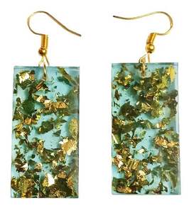 Pendientes de Resina Epoxi Transparente con Diseño Floral Pintado a Mano, Diseño Contemporáneo, Precio Bajo, Aspecto de Lujo, para el Día de San Valentín - Product Image 3