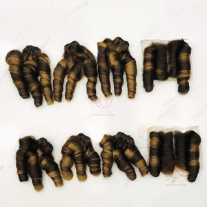 Cheveux vierges non traités Remy Boucles rebondissantes Cheveux humains Donneur unique Super qualité Cheveux vierges vietnamiens Perruques - Product Image 5