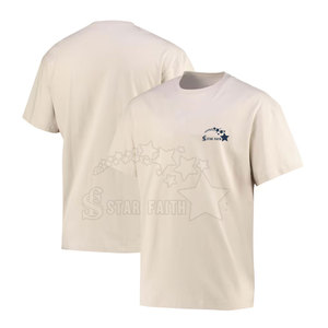 Camiseta de gran tamaño para hombre, ropa de calle de moda mezclada de algodón, camiseta de moda informal holgada de verano para hombre, camiseta de gran tamaño - Product Image 1