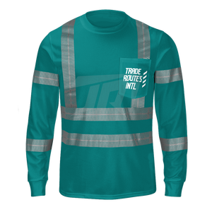 Conjunto de ropa de trabajo de seguridad general con babero de poliéster y camisa abotonada con rayas de seguridad reflectantes para uso industrial - Product Image 2