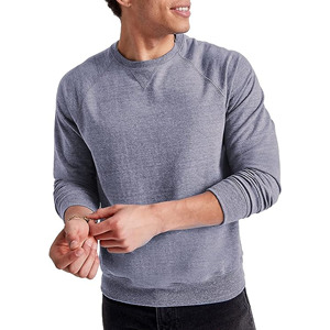 Vente en gros 100% sweat-shirt en coton pour hommes poids lourd 490 g/m² haute qualité vêtements décontractés motif 3D motif brodé en relief - Product Image 1