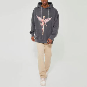 Sudaderas con capucha con estampado de pantalla para hombre totalmente personalizadas estilo perfecto tarifa barata mejores diseños Sudaderas con capucha con estampado de pantalla para hombre con peso ligero - Product Image 2