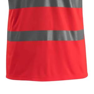 Camiseta Polo de Seguridad de Alta Visibilidad, Transpirable y Reflectante, Duradera, Ligera, para Trabajo al Aire Libre, Deporte, Entrenamiento, Certificación CE, Personalizable - Product Image 4