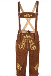 Shemax Trachten shorts pour hommes lederhosen gris ombré OEM personnalisé nouveau bavarois oktoberfest lederhosen - Product Image 3