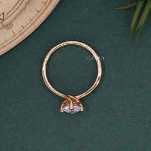 18kt Rose Gold Solitaire Engagement <b>Ring</b> with 0.80ct Brilliant Cut Lab Grown Diamond Women's <b>Fashion</b> <b>Ring</b> Multiple Metal Options - Product Image 2