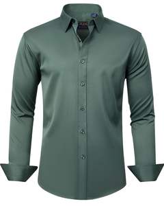 Camisa Formal 100% Algodón Crisp: Transpirable, impecablemente diseñada para un look profesional y elegante. Base esencial para el guardarropa. - Product Image 1