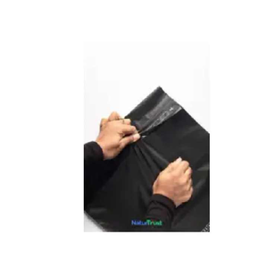 Bolsas de envío de harina de maíz biodegradables 100% ecológicas al por mayor, PLA tamaños personalizados con cremallera, embalaje de mensajería ecológico - Product Image 1