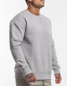 Sweat-shirt à col rond en molleton vierge de haute qualité, coupe classique, personnalisable pour fabricants, streetwear décontracté, 340 GSM, uni, hiver, respirant - Product Image 6