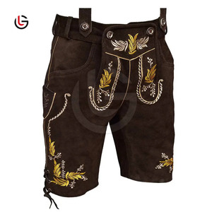 OEM Custom New Bavarian Shorts Premium Quality Slim Fit Casual <b>Men's</b> Leather Quick Dry Breathable Waterproof Lederhosen - Product Image 2