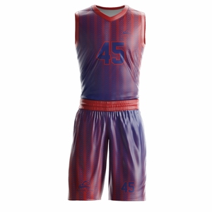 Uniformes de baloncesto personalizados unisex de alto rendimiento conjunto impreso de secado rápido y transpirable para adultos - Product Image 1
