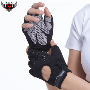 ถุงมือออกกำลังกายครึ่งนิ้วทำจากนีโอพรีนทำจากโพลีเอสเตอร์สำหรับใช้ในยิมที่บ้านและยกน้ำหนัก - Product Image 4