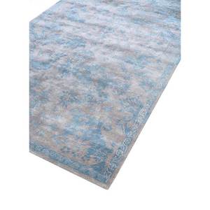 Vente de tapis et carpettes faits main par des designers, tapis en laine et viscose à motifs floraux, gris, pour salon et couloir, Tra-13543 - Product Image 2