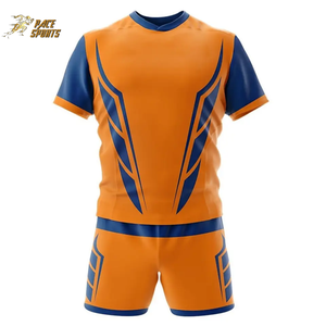 New Style Latest Design High Quality Thick Sublimated Hot Sale Breathable Plus Size Custom Rugby Shirt with Shorts Uniform Set - Product Image 1