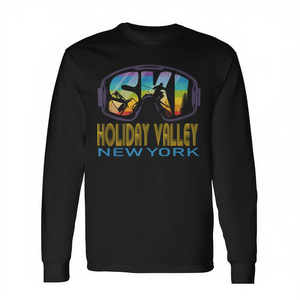 T-shirt a maniche lunghe da sci Holiday Valley New York - Product Image 2
