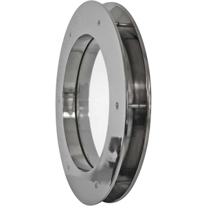 Hublot rond en aluminium de qualité supérieure antique en métal nickelé pour la décoration intérieure, le bureau ou la chambre à coucher - Product Image 2