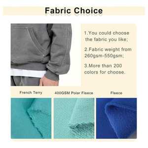 Streetwear Vêtements courts Lavage à l'acide lourd Fabricants Argent Personnalisé Boxy Pull à capuche pour homme - Product Image 6