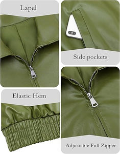 Vente chaude printemps longue veste en cuir Faux & Eco pour femmes hiver grande taille Style dames vêtements d'extérieur en cuir chez Nurak en 2025 - Product Image 6