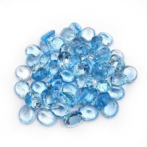 พลอยโทแพซสีฟ้าธรรมชาติ เกรด AAA คุณภาพสูง ทรงรี ขนาด 14x10 มม. สำหรับทำเครื่องประดับชั้นดี ขายส่ง - Product Image 1
