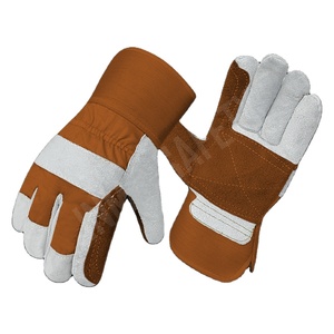 High Quality <b>Cow</b> Split Leather CE Certified Safety Gloves Reinforcement Heat Resistant Anti-Cut/Anti-Slip for Industrial Work - Product Image 3