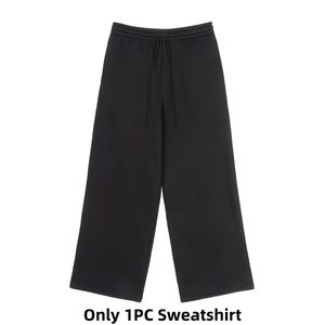 Ensemble de survêtement décontracté pour homme, automne-hiver, de haute qualité, pantalon à cordon de serrage, coupe régulière, taille plus, uni, sportif - Product Image 5