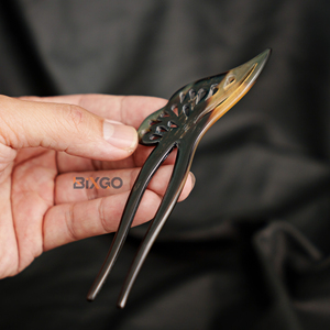 Haute qualité Vietnam gros papillon outil de coiffure corne de buffle naturelle accessoires de mode pour femmes - Product Image 2