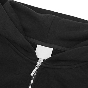 เสื้อฮู้ดดี้คุณภาพสูงแบบมีซิปครึ่งตัว สกรีนโลโก้ตามสั่ง OEM รุ่นปี 2026 สปริง สตรีทแวร์ ผ้าฟลีซ ทรงโอเวอร์ไซส์ ยูนิเซ็กส์ - Product Image 5