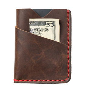 Porte-cartes en cuir véritable pour hommes/femmes Portefeuille élégant avec porte-cartes sécurisé - Product Image 2