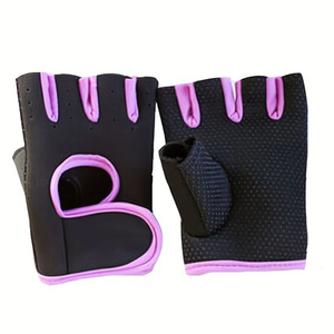 Neoprene Weight Lifting Glove Anti <b>Slip</b> <b>Half</b> Fingers Gloves Fitness Exercise Training Sports Gloves Orange L - Product Image 6