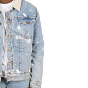 Custom Denim Heavy Jackets en sarga de algodón poliéster Denim Jackets Jeans Set Winter Jeans Varsity Jackets en algodón - Product Image 2