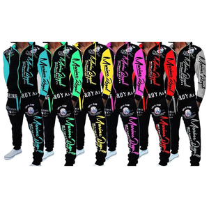 Ensemble survêtement personnalisé, pantalon de survêtement et sweat-shirt, streetwear, impression sérigraphique délavée au soleil, lavage à l'acide, survêtement pour homme, service OEM - Product Image 5