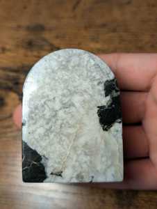 CRAFT EXIM Luxury Natural Marble Quartz Art Deco Battery Operated Needle Display <b>Desk</b> <b>Clock</b> Premium Handcrafted Customised Shape - Product Image 3