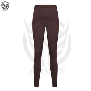 Vente en gros Pantalons d'entraînement Gym Fitness personnalisés pour femmes, imprimés, taille haute, non transparents, pantalons de yoga, leggings avec poches - Product Image 4