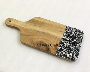 New Arrival Custom Acacia <b>Wood</b> Seashell Breakfast Board Designer Kitchen <b>Tools</b> for Vegetable <b>Cutting</b> and Chopping Boards - Product Image 4