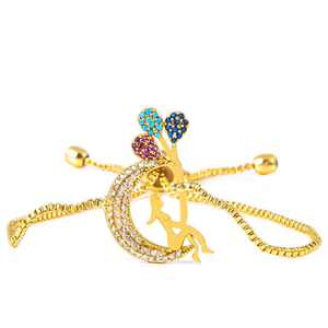 Pulsera con cuentas incrustadas Zirkon con Kaplama Balonlu Bileklik - Product Image 1