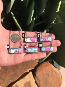 The Big Chief Bar Collier En Barbe À Coton Turquoise Fait À La Main En Argent Sterling Déclaration Bijoux Pour Elle - Product Image 2