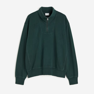 Sudadera ligera hecha a medida con media cremallera para hombre, ropa de invierno de secado rápido con estampado de algodón 100% Digital - Product Image 5