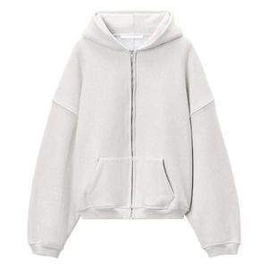 MOVATEXTILES Thermique 100% Coton Bssics Blank Hommes Coton Hoodie Street Wear Épais Polaire Hoodies Blank Hommes Casual Style Hoodie - Product Image 4