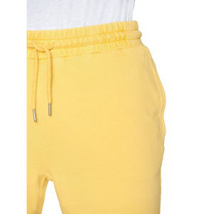 กางเกงขาสั้นลำลองผู้ชายผ้าฝ้าย 100% สวมใส่สบาย คุณภาพสูง ระบายอากาศได้ดี แห้งเร็ว เอวกลาง มีเชือกผูก ผ้าถักเนื้อแน่น - Product Image 3