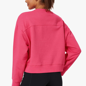 Sudadera de mujer personalizada con bordado de impresión de logotipo Ropa informal personalizada OEM ODM Proveedor directo de fábrica del fabricante - Product Image 6