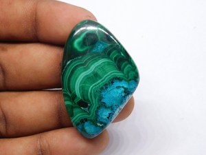 Top Qualité Chrysocolle Malachite Naturel Chrysocolle Cabochon Pierres Précieuses En Vrac Superbe Fabrication De Bijoux Top Rated Gemstone Wow Gem - Product Image 3
