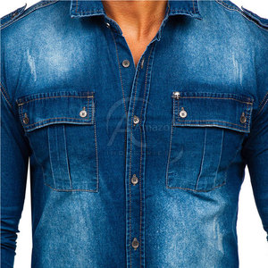 Hot Selling <b>Jeans</b> <b>Work</b> Shirt Strong Fabric High Quality Long Lasting <b>Jeans</b> <b>Work</b> Shirt For Workwear - Product Image 6