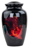 Urna para cenizas humanas para hombres y mujeres adultos-Grande con bolsa de terciopelo-Urnas decorativas funerarias-Memorial para restos humanos Mamá y papá