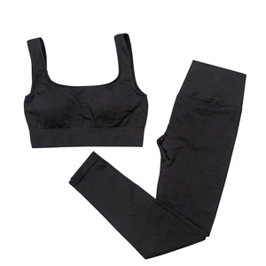 Ensemble de yoga réversible le plus vendu, tenue de sport unie, vêtements de fitness et de jogging, logo personnalisé, extensible, coupe-vent pour l'automne - Product Image 6
