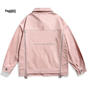 เสื้อแจ็คเก็ตมอเตอร์ไซค์ผ้าแคนวาสทรงทันสมัยสำหรับผู้ชาย OEM Twillsports ผลิตจากผ้าฝ้ายออร์แกนิค 100% กันลม ระบายอากาศได้ดี ปิดด้วยซิป พร้อมโลโก้แบบกำหนดเอง - Product Image 2