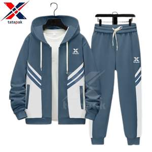 Winter <b>Vintage</b> Quick Dry Digital Printed 100% Cotton Men's Hoodie & <b>Sweatshirt</b> Set Export Standard Direct Factory Bulk Wholesale - Product Image 5