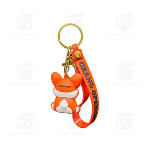 <b>Silicone</b> Stainless <b>Steel</b> Eco-friendly Cartoon Judy Animal City UV Printing Durable Non-Toxic Carabiner Keychain Pendant Custom - Product Image 6