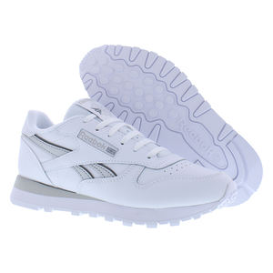 รองเท้ารีบอค คลาสสิค ลีเธอร์ จีเอสสำหรับเด็กผู้หญิง สี: ขาว/ขาว/เทา 3 ของแท้ 100% - Product Image 5