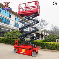 Plateforme élévatrice à ciseaux électrique autonome 10m 12m 14m, plateforme élévatrice hydraulique